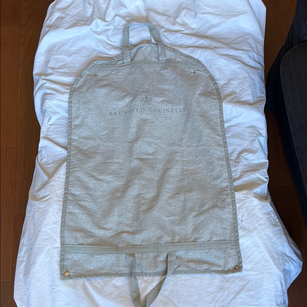 Brunello Cucinelli Gray Garment Bag